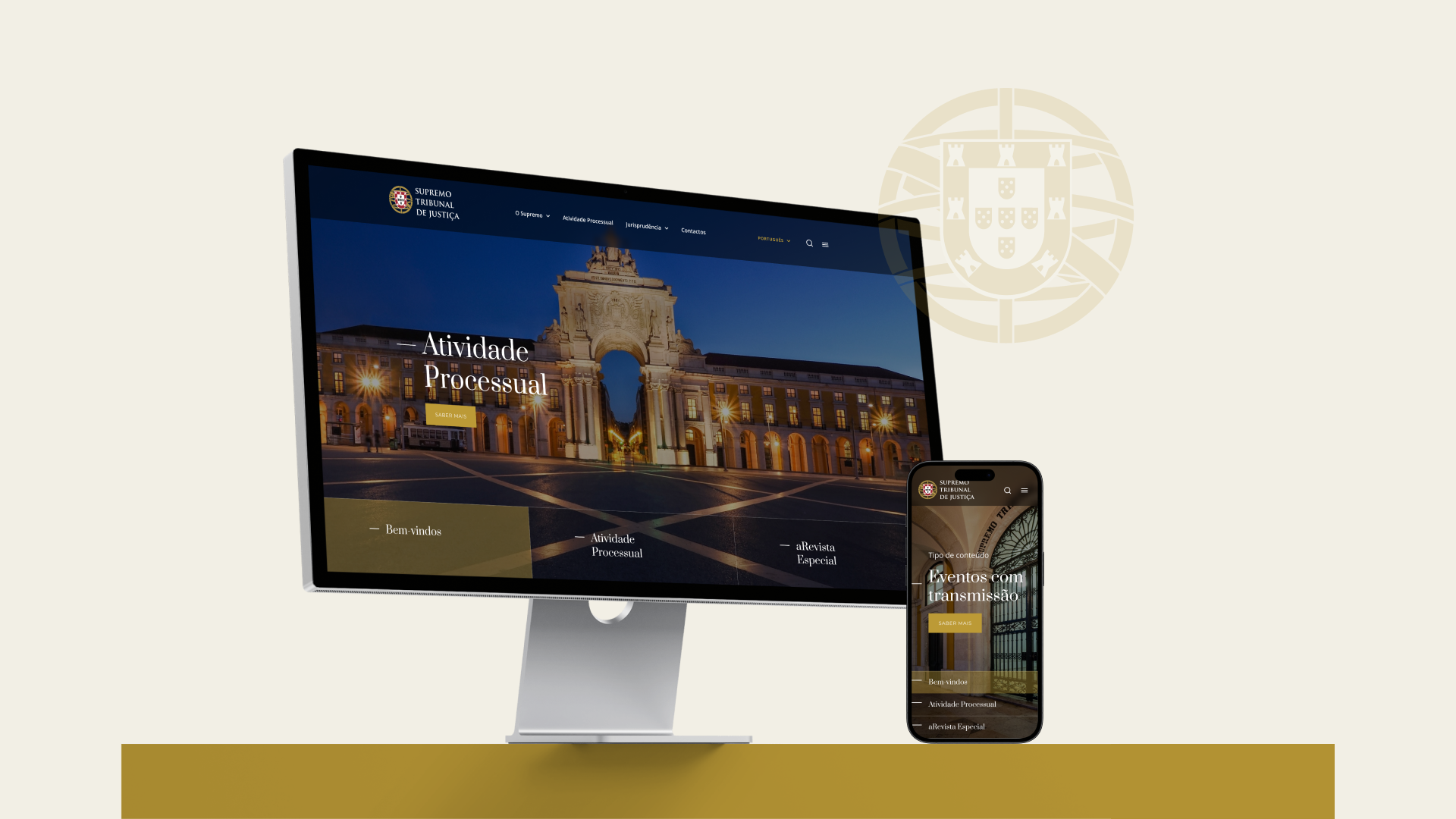 Supremo Tribunal de Justiça: Website em wordpress